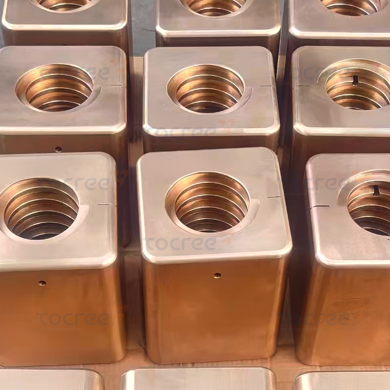 Square Tin-Bronze Nut for Heavy-duty Equipment